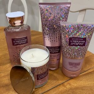 NWT.  Bath and Body Works, 4-piece candle/body care set.